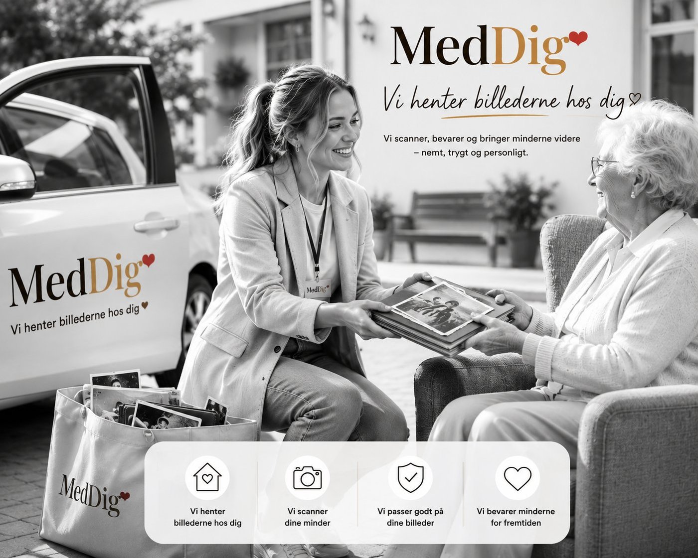 Familien ser dem øjeblikkeligt